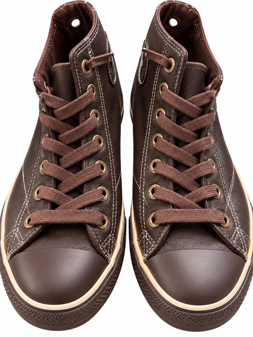 Converse Chuck Taylor All Star Brown Leather High Tops Size 9.5M / 11.5W